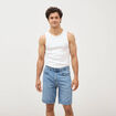 Bermuda en jeans denim stone homme