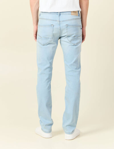 Jeans straight denim snow bleach homme