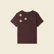 T-shirt éco-responsable marron femme