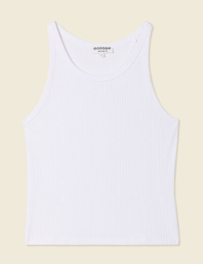 Débardeur éco-responsable blanc femme