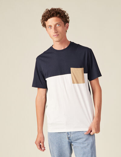 T-shirt éco-responsable bleu marine homme