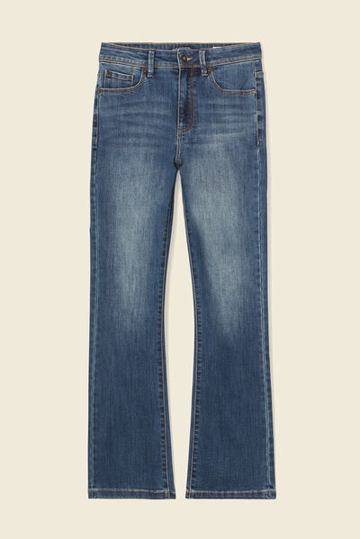 Jeans bootcut denim stone femme