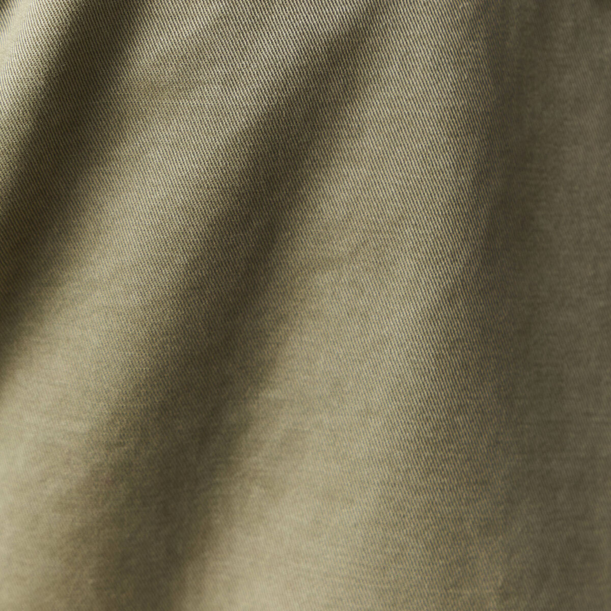 Blouson col montant à capuche vert kaki homme