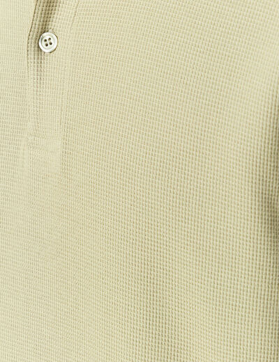 Polo col polo manches courtes en coton gris homme