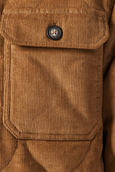 Surchemise éco-responsable beige homme