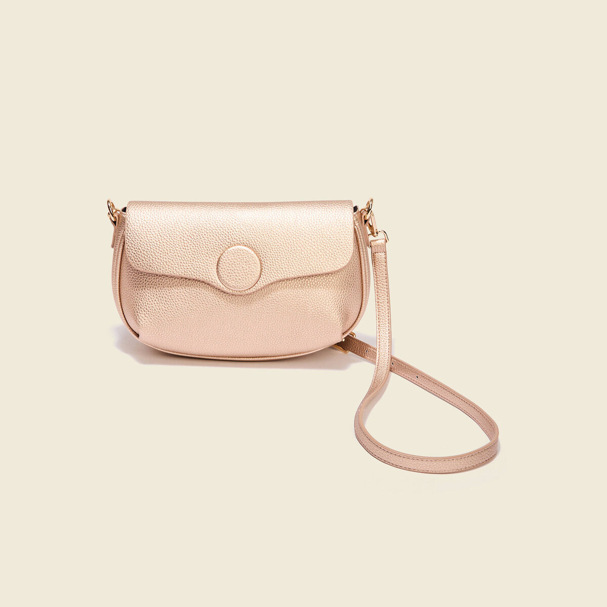 Sac à rabat rose clair femme