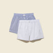 Lot de 2 cale&ccedil;ons en coton bleu marine homme