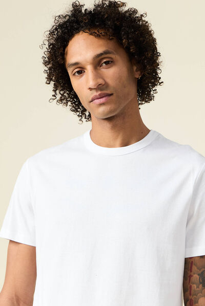 T-shirt éco-responsable blanc homme