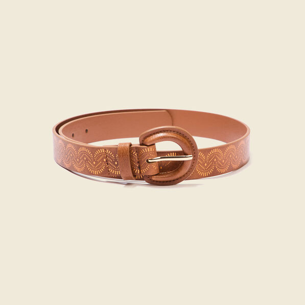 Ceinture avec boucle marron femme