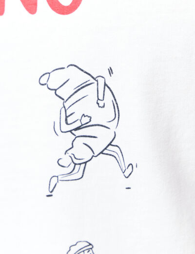 T-shirt manches courtes blanc homme