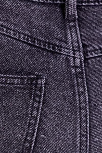 Jeans mom taille haute denim noir femme