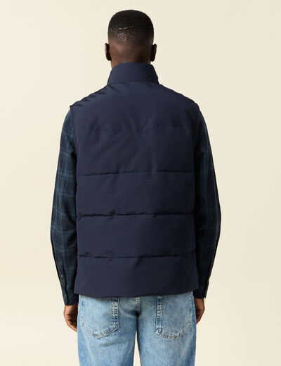 Doudoune sans manches bleu marine homme