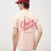 T-shirt en coton rose poudr&eacute;e homme