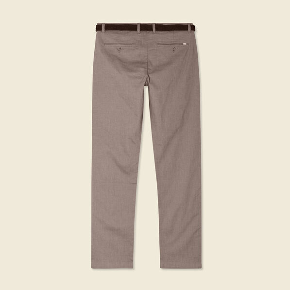 Pantalon chino straight taupe homme