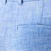 Short droit avec pinces bleu femme