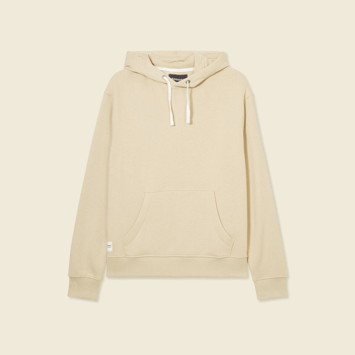 Sweat à capuche beige homme