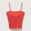 D&eacute;bardeur 2 en 1 avec brassi&egrave;re int&eacute;gr&eacute;e orange fonc&eacute; femme
