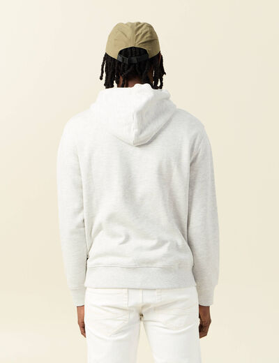 Sweat à capuche gris homme