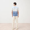 T-shirt manches courtes bleu gris homme