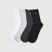 Lot de 4 paires de chaussettes noir femme