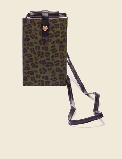 Sacoche de téléphone camel femme