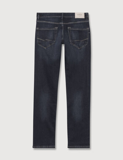 Jeans straight longueur 34 denim brut homme
