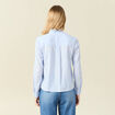 Chemise manches longues bleu ciel femme