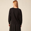 Sweat manches longues noir femme