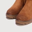 Bottines semelle gomme marron femme
