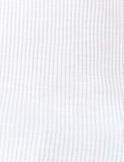 Débardeur asymétrique blanc femme