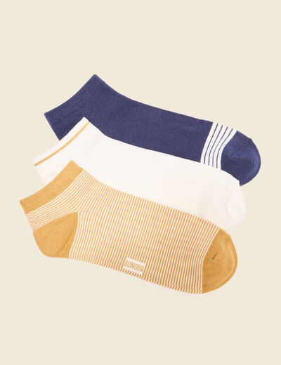 Lot 3 paires chaussettes camel homme