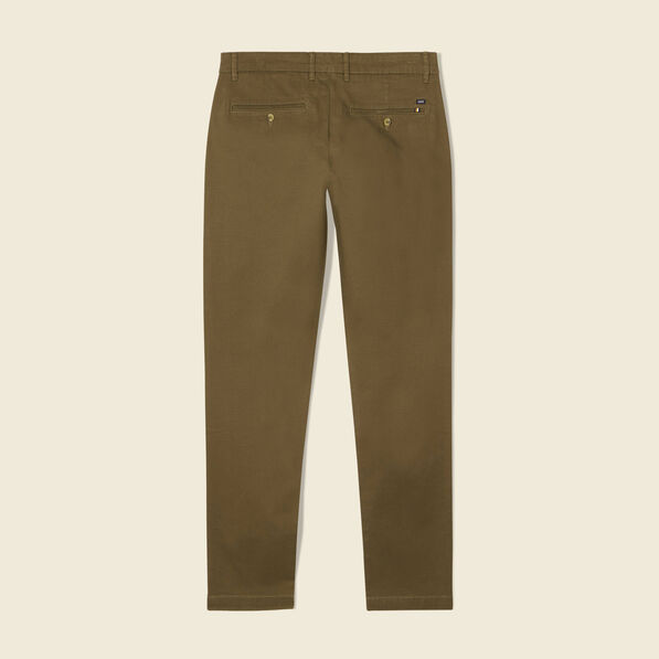 Pantalon slim Instinct chino taupe homme