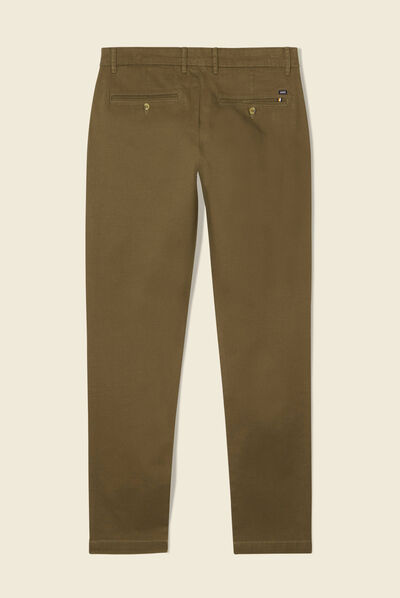 Pantalon slim Instinct chino taupe homme