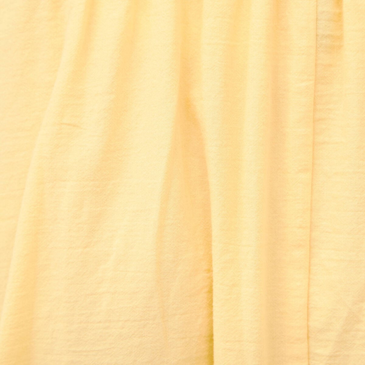 Jupe longue &eacute;vas&eacute;e en coton doubl&eacute;e jaune clair femme