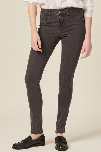 Jeans Lou - jegging gris foncé femme