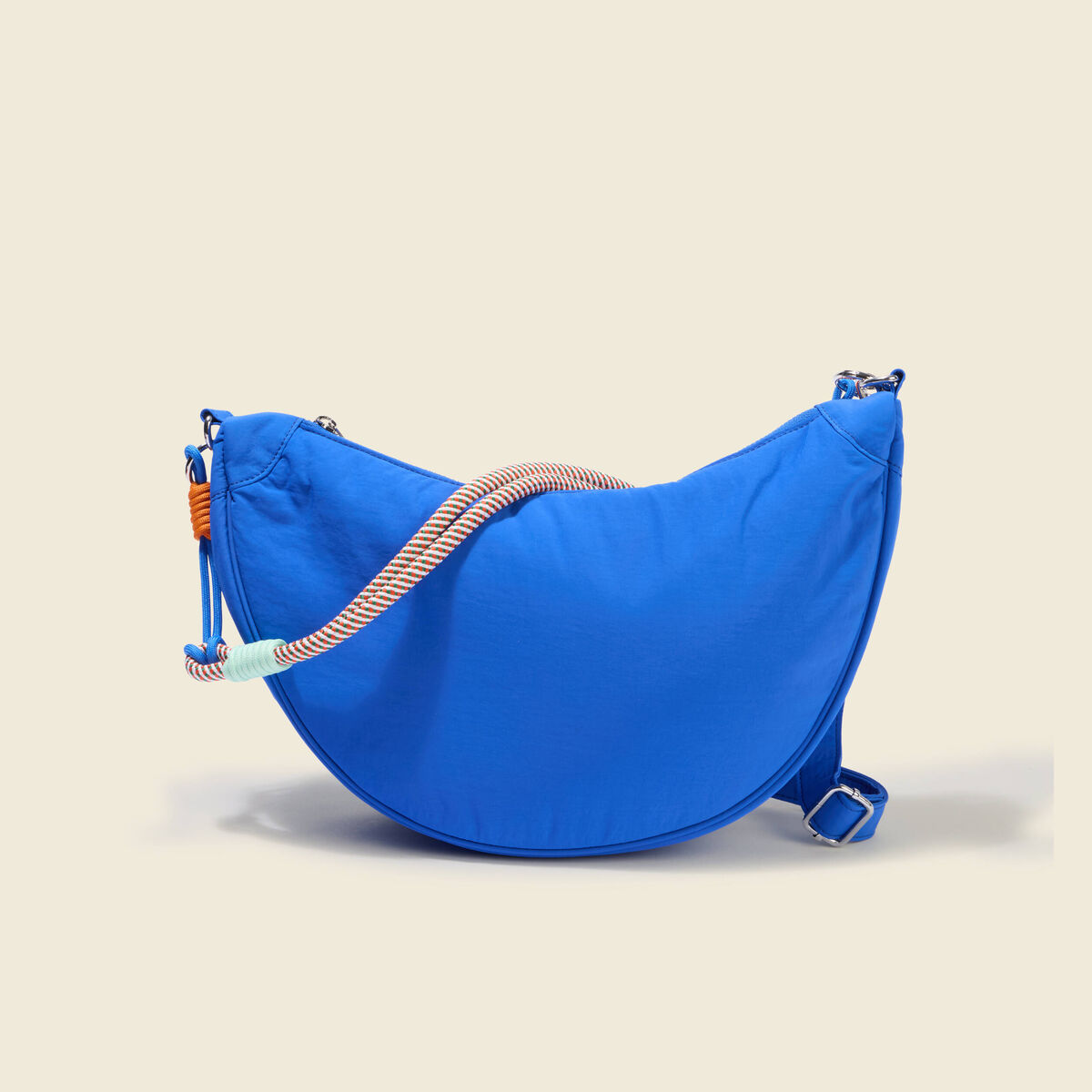 Sac bandouli&egrave;re avec doublure bleu ciel femme