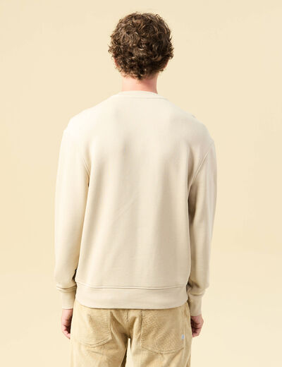 Sweat manches longues sable homme