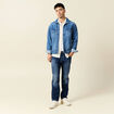 Jeans regular 5 poches denim stone homme