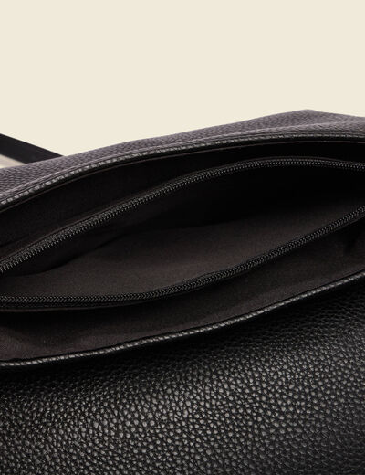 Sac à rabat noir femme