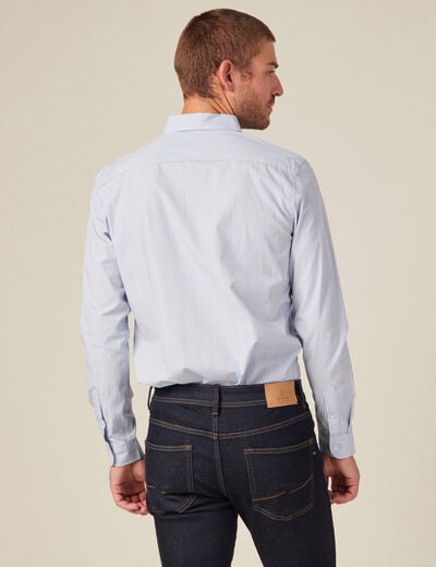 Chemise éco-responsable bleu clair homme