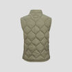 Doudoune droite sans manches vert kaki homme