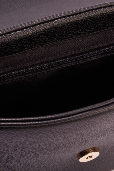Sac besace avec clous noir femme