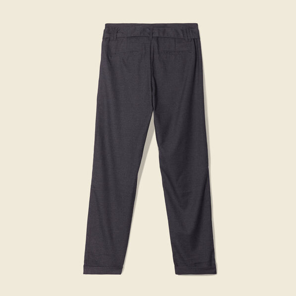 Pantalon paperbag gris femme