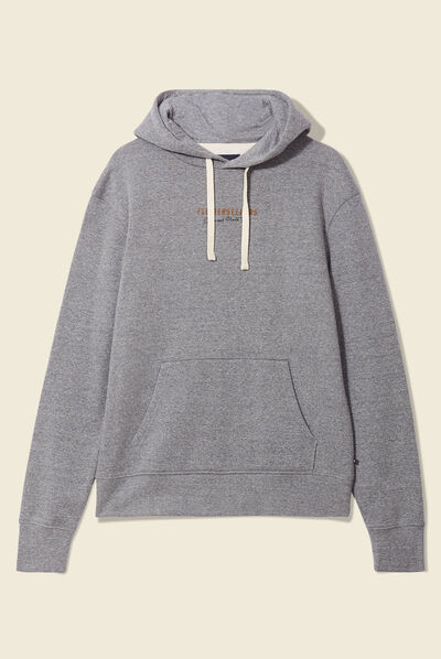 Sweat manches longues gris foncé homme