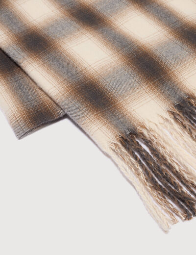 Plaid ecru homme