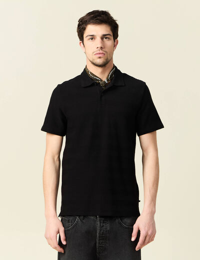 Polo manches courtes noir homme