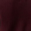 Pull manches longues col en V prune femme