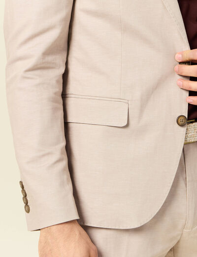 Veste blazer cintré gris homme