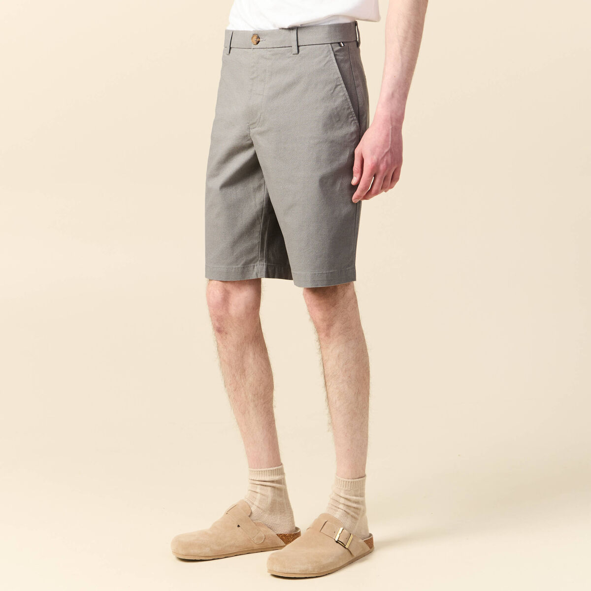 Short gris homme