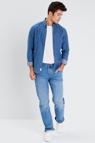 Jeans regular denim used homme
